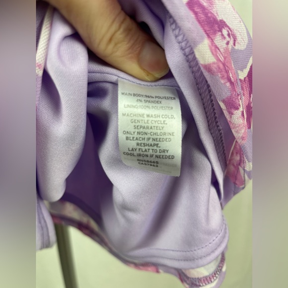 BP. Cowl Neck Purple & Pink Mesh Minidress Size XL (16) NWT - Picture 11 of 12